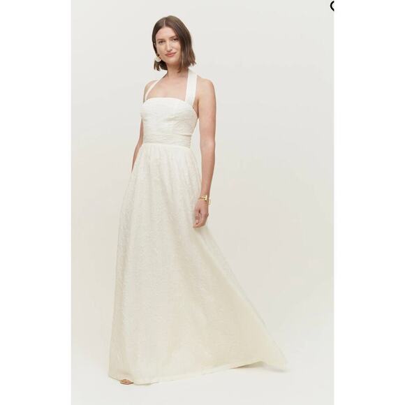 NEW NWT Reformation the Edessa Maxi Dress Ivory size 4 - Picture 4 of 11
